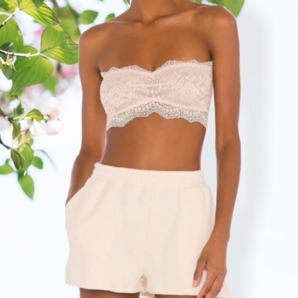 FREE People Lace Bandeau Top - Picture 3 of 10